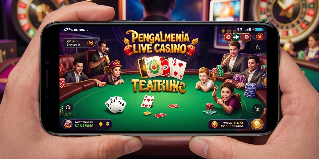 Screenshot 47F menampilkan dealer langsung dan gameplay yang mendebarkan.