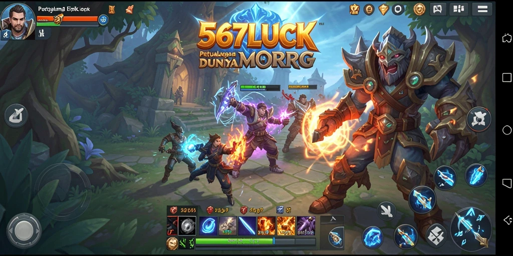 Tangkapan layar gameplay 567LUCK yang menakjubkan dan penuh aksi.
