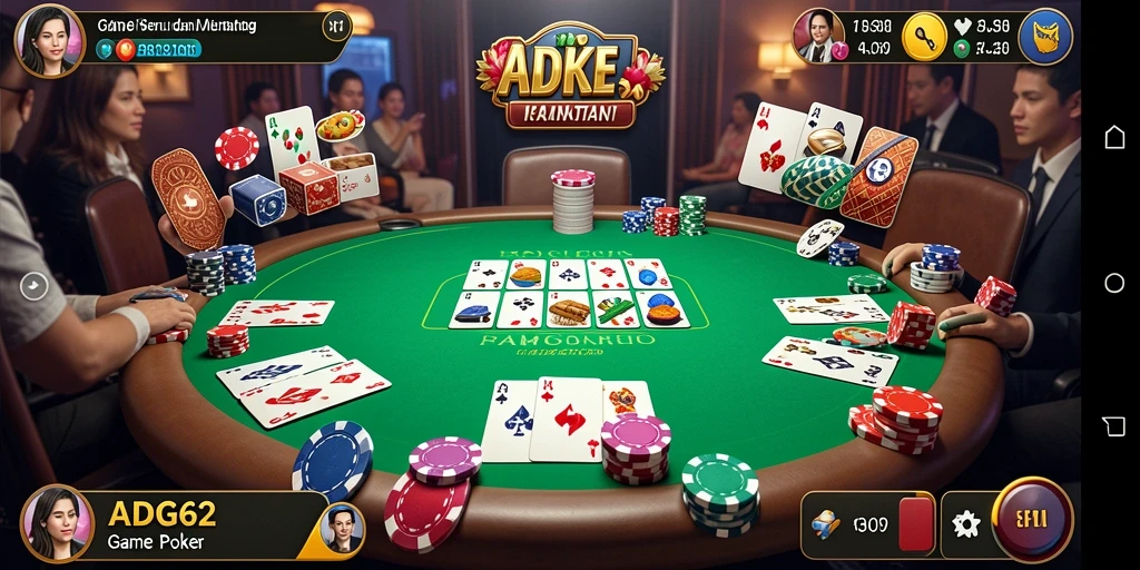 Tampilan gameplay seru dalam ADG62 yang mengasyikkan.