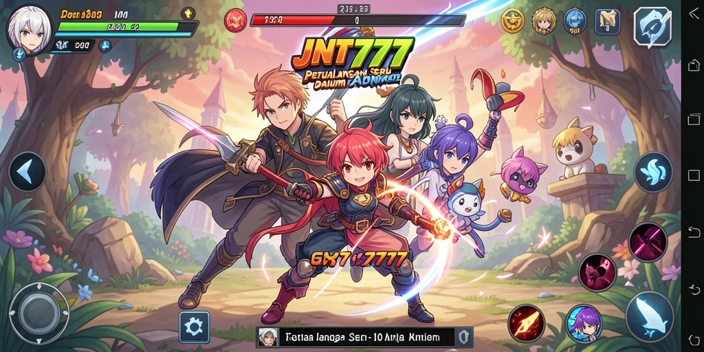 Tampilan menarik dari gameplay di dunia Anime
