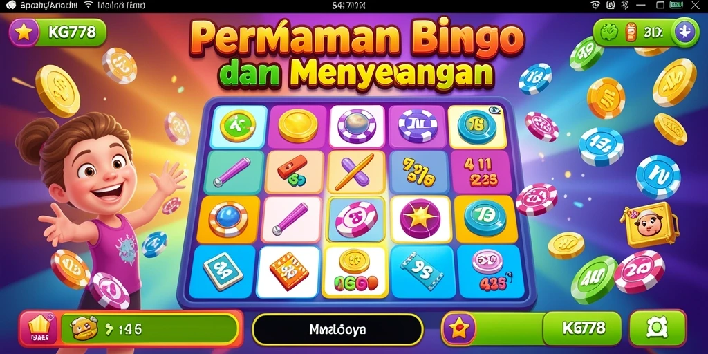 Tampilan gameplay menarik dan seru dalam permainan Bingo KG778.