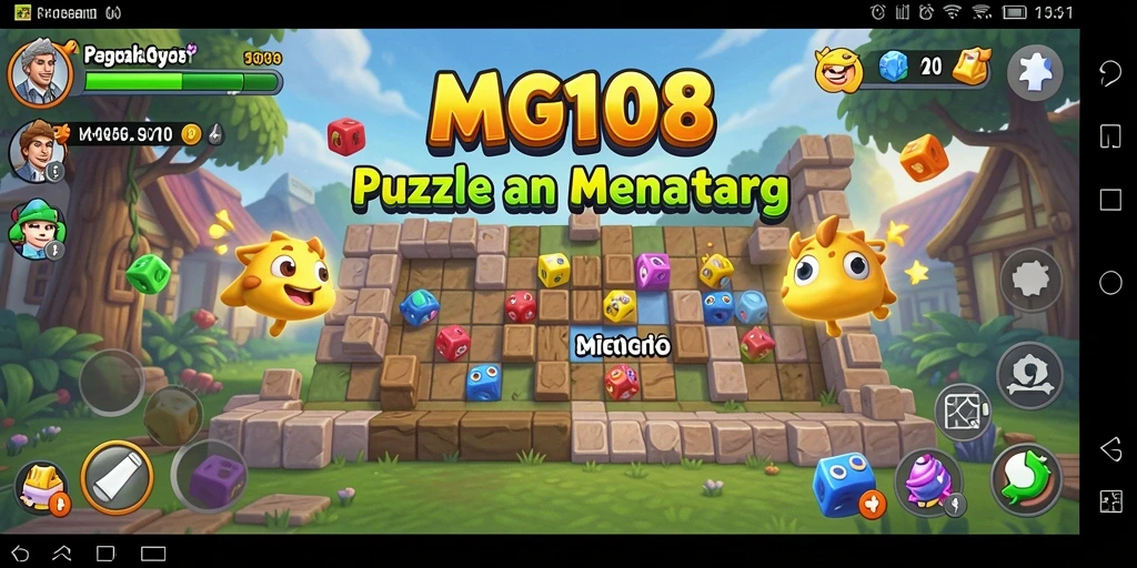 Tangkapan layar utama MG108 menampilkan gameplay mendebarkan dari tantangan Puzzle.