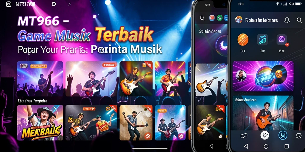 Tampilan gameplay <strong>MT966</strong> yang mengasyikkan dengan berbagai lagu.