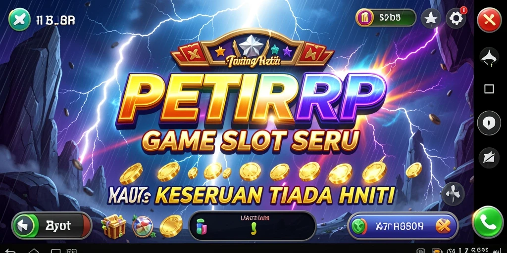 Screenshot utama PETIRRP menampilkan gameplay Slot yang menakjubkan.