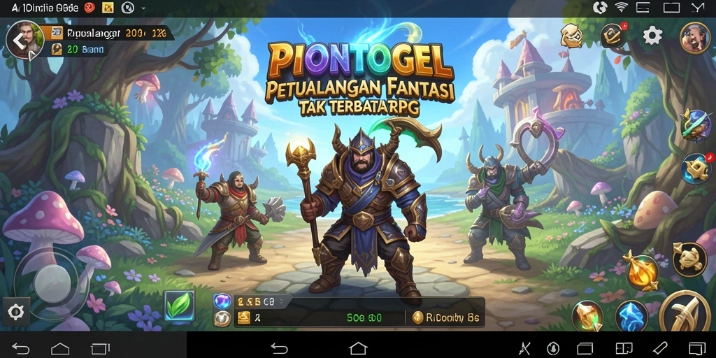 Tampilan gameplay RPG mendebarkan di PIONTOGEL.