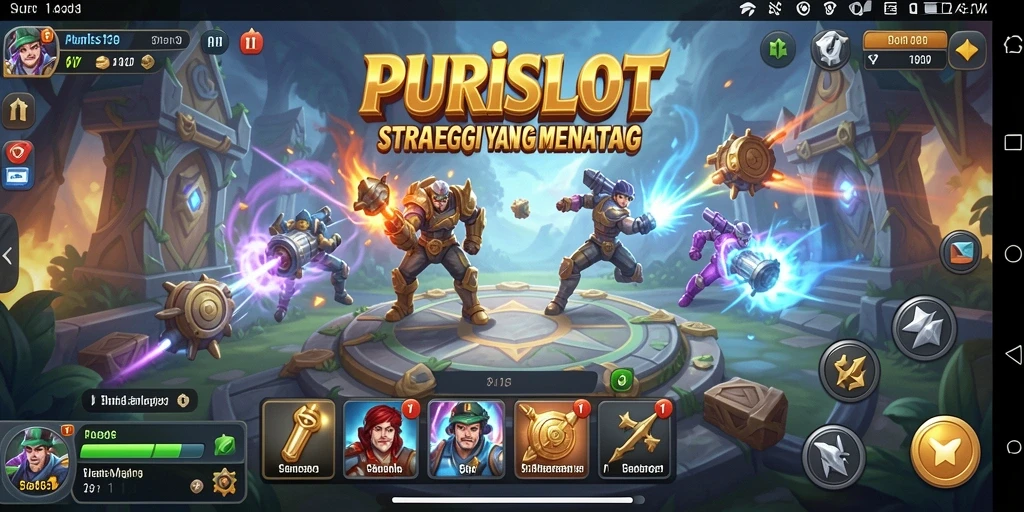 Tampilan gameplay PURISLOT yang menarik dan mendebarkan.