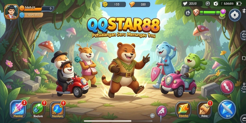Gameplay QQSTAR88 yang menampilkan petualangan seru dan grafis menawan.