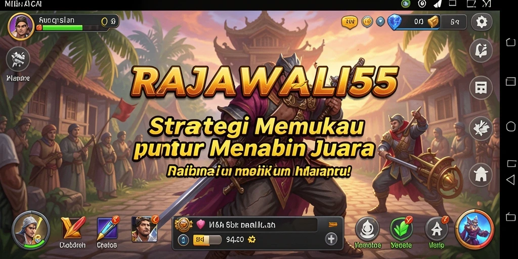 Tampilan gameplay seru dan strategis di RAJAWALI55.