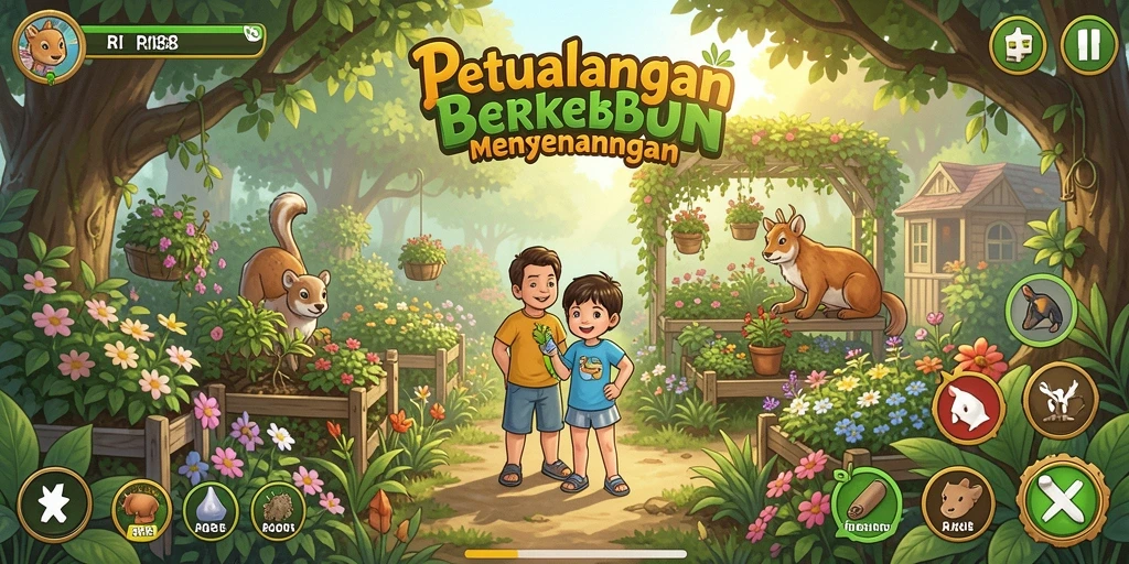Tampilan menarik dari gameplay RI188 yang menggambarkan aktivitas pertanian.