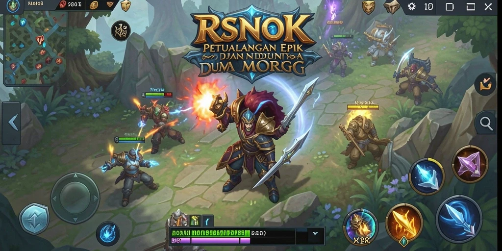 Tangkapan layar gameplay RSNOK yang menampilkan pertempuran epik.