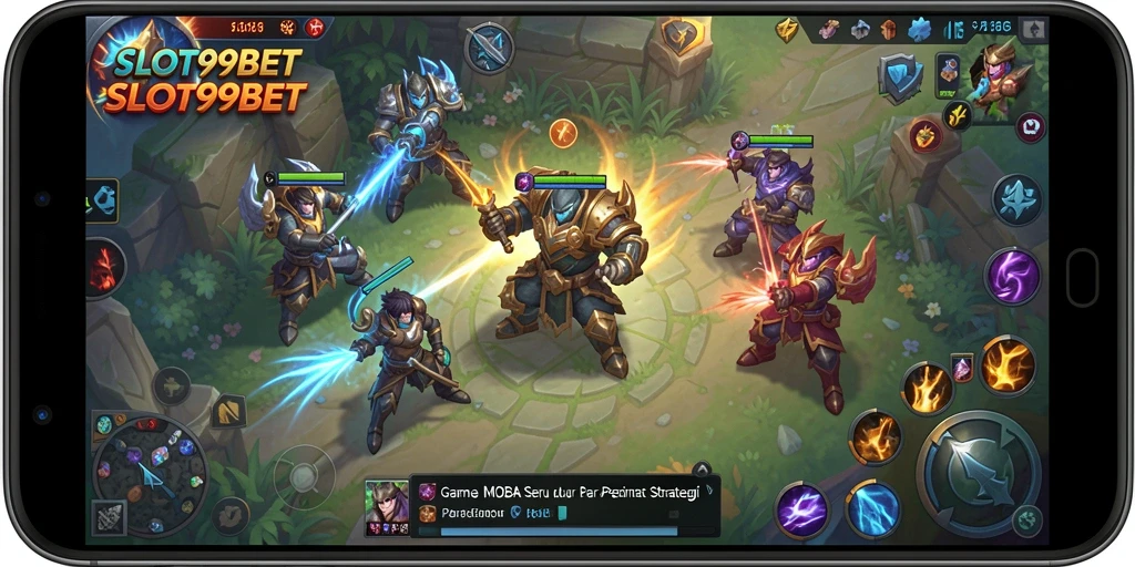 Tangkapan layar menampilkan pertempuran epik di SLOT99BET.