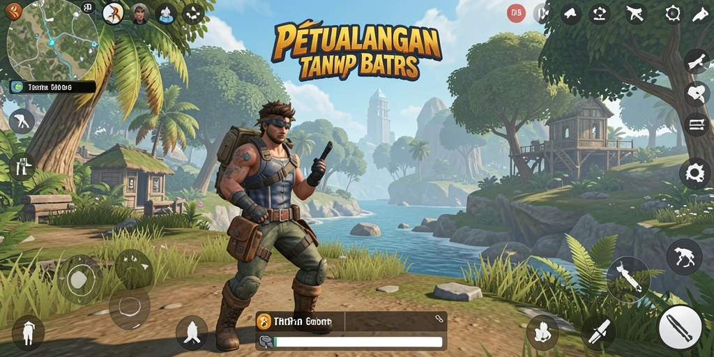 Tampilan gameplay Open World yang menakjubkan dan interaktif.