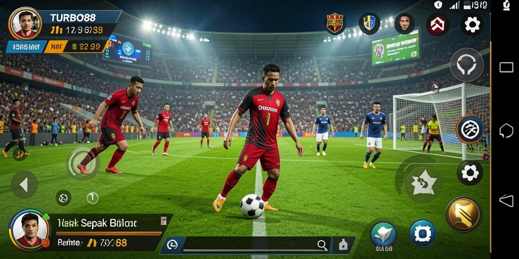 TURBO88 menampilkan gameplay sepak bola yang menakjubkan dan seru.
