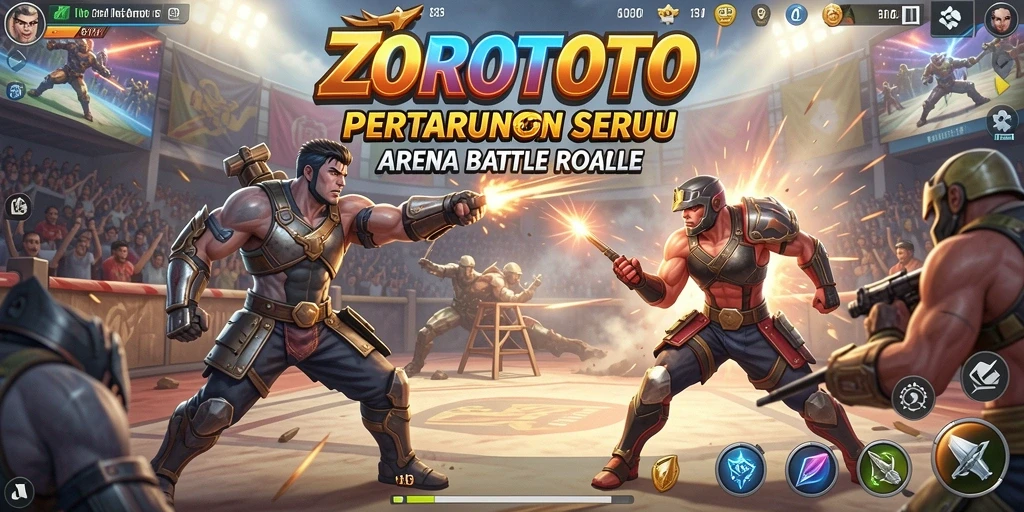 Tampilan gameplay ZOROTOTO yang seru dan mendebarkan.